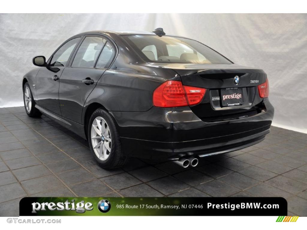 2010 3 Series 328i xDrive Sedan - Black Sapphire Metallic / Oyster/Black Dakota Leather photo #4
