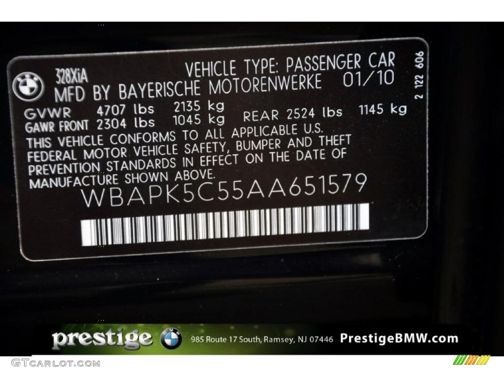 2010 3 Series 328i xDrive Sedan - Black Sapphire Metallic / Oyster/Black Dakota Leather photo #13