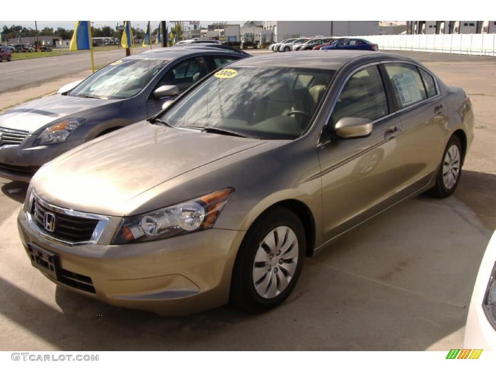 2008 Accord LX Sedan - Bold Beige Metallic / Ivory photo #1