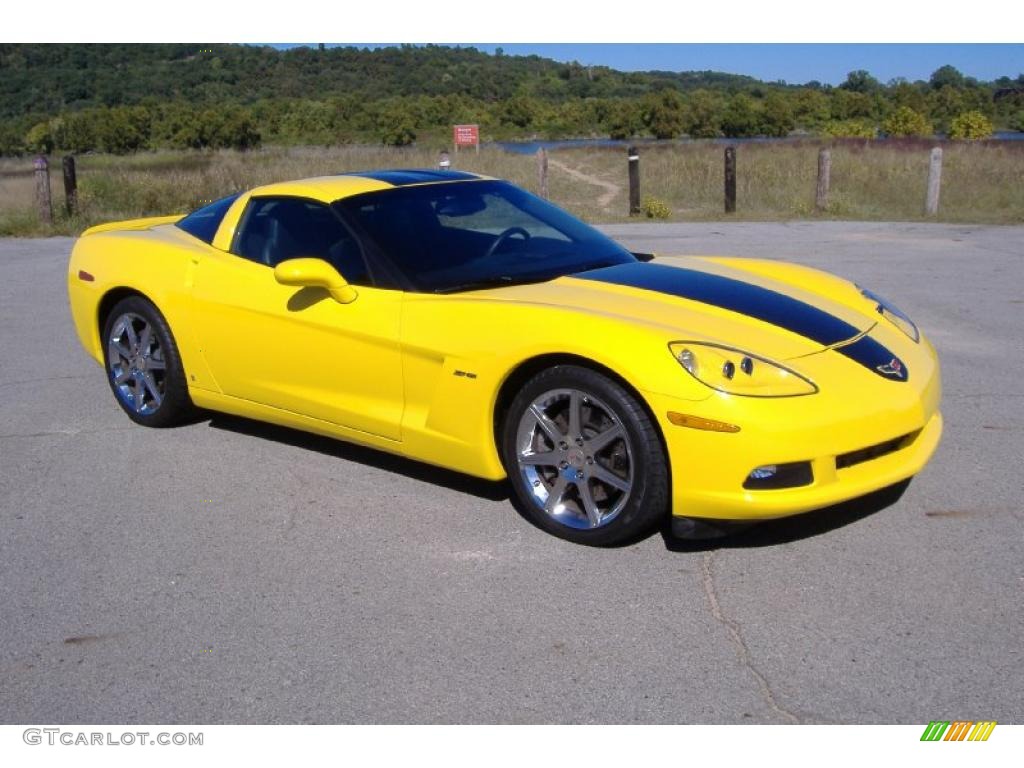 Velocity Yellow 2008 Chevrolet Corvette ZHZ Hertz Edition Coupe Exterior Photo #38843864