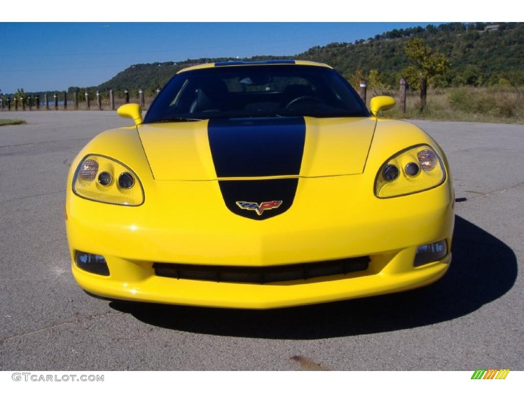 Velocity Yellow 2008 Chevrolet Corvette ZHZ Hertz Edition Coupe Exterior Photo #38843880