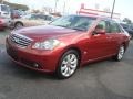 2007 Crimson Roulette Pearl Infiniti M 35x Sedan  photo #2