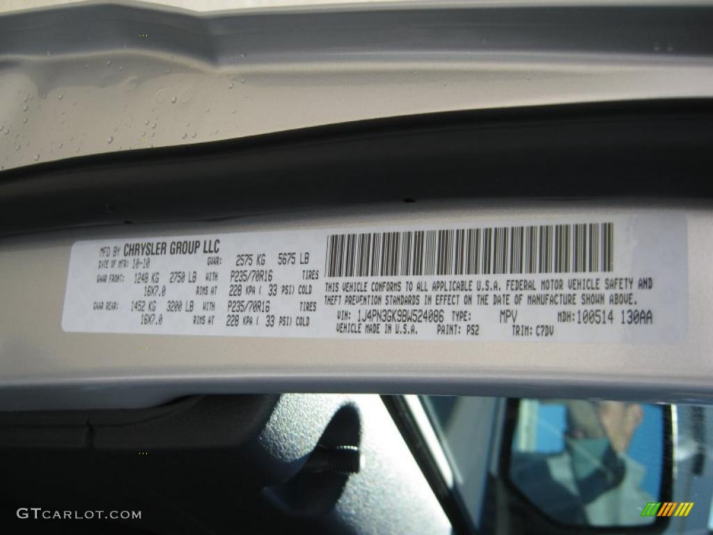 2011 Jeep Liberty Renegade 4x4 Color Code Photos