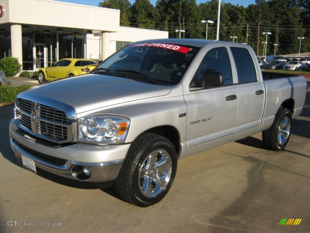 2007 Ram 1500 Lone Star Edition Quad Cab - Bright Silver Metallic / Medium Slate Gray photo #1