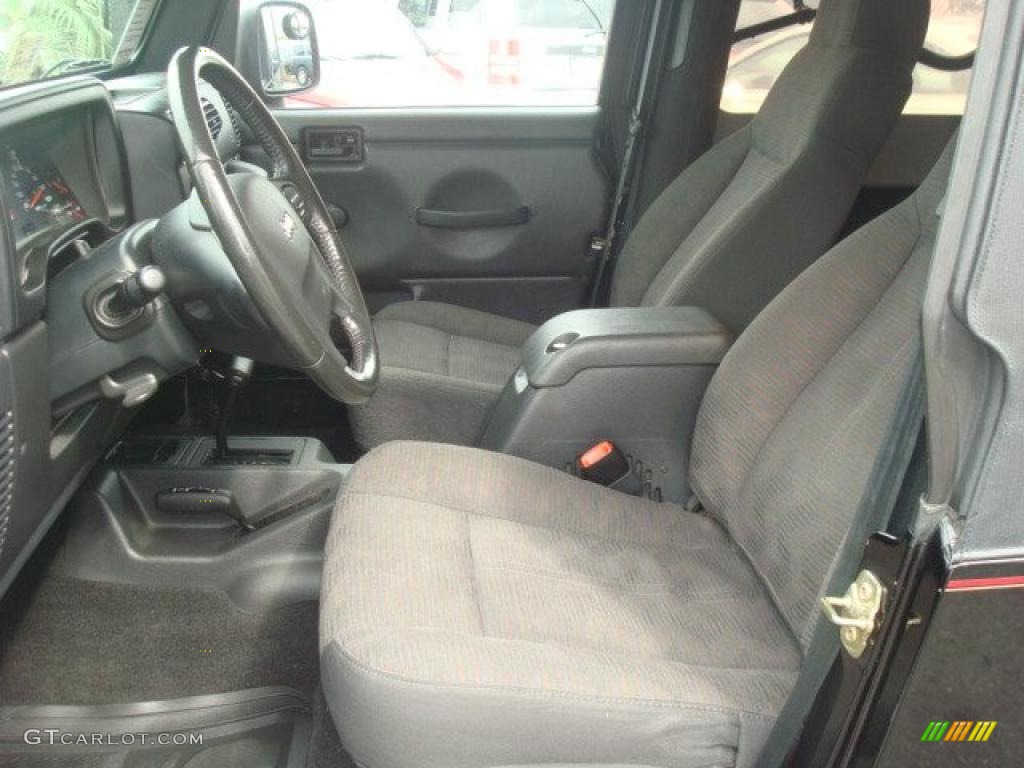 2004 Wrangler Unlimited 4x4 - Black / Dark Slate Gray photo #11