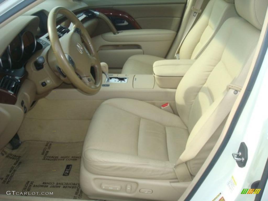 Parchment Interior 2007 Acura RL 3.5 AWD Sedan Photo #38848152