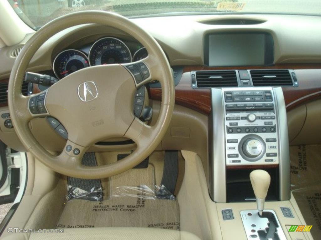 2007 Acura RL 3.5 AWD Sedan Parchment Dashboard Photo #38848172