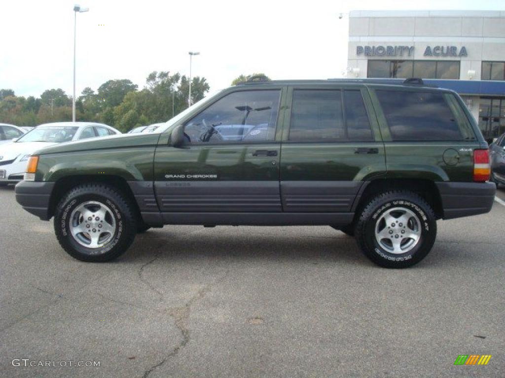 1996 Grand Cherokee Laredo 4x4 - Moss Green Metallic / Agate photo #3