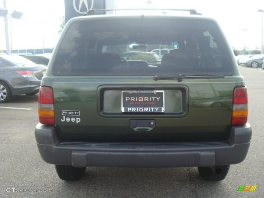 1996 Grand Cherokee Laredo 4x4 - Moss Green Metallic / Agate photo #5