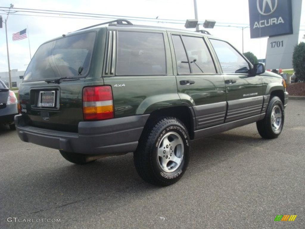 1996 Grand Cherokee Laredo 4x4 - Moss Green Metallic / Agate photo #6