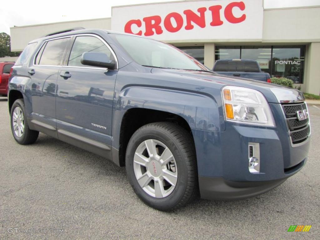 2011 Terrain SLE - Steel Blue Metallic / Jet Black photo #1