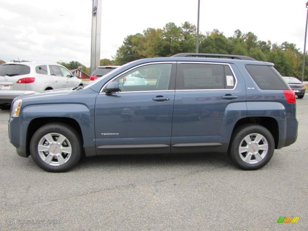 Steel Blue Metallic 2011 GMC Terrain SLE Exterior Photo #38848620