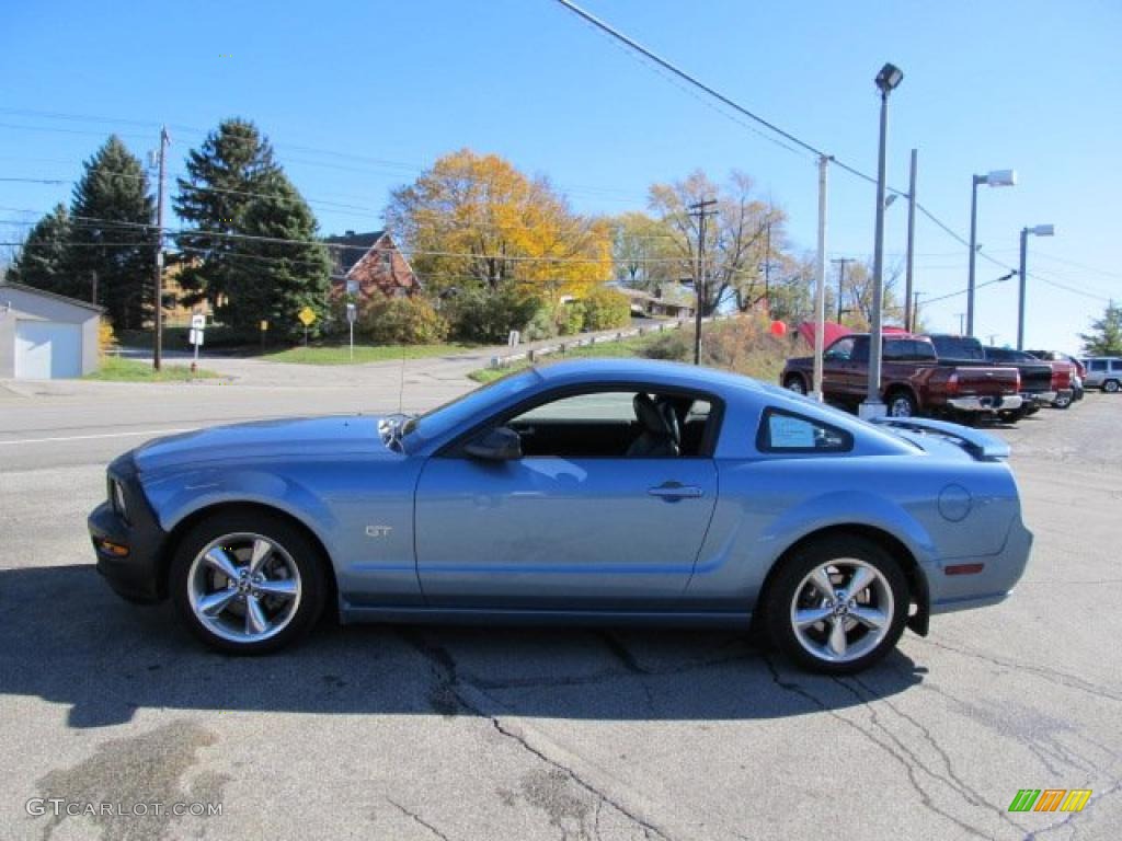 2007 Mustang GT Premium Coupe - Windveil Blue Metallic / Dark Charcoal photo #5