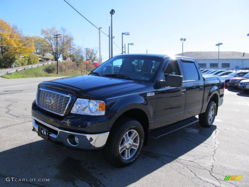 2006 F150 XLT SuperCrew 4x4 - True Blue Metallic / Medium/Dark Flint photo #7