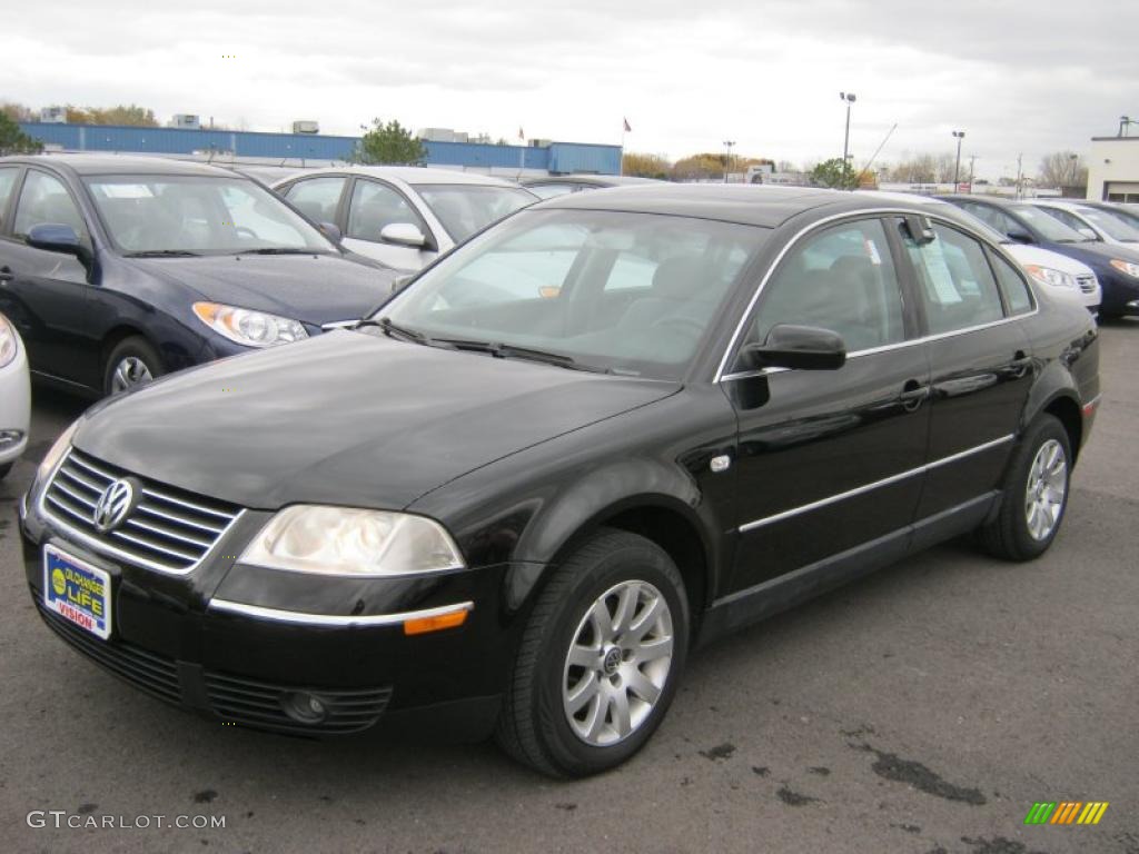 2003 Passat GLS Sedan - Black / Grey photo #1