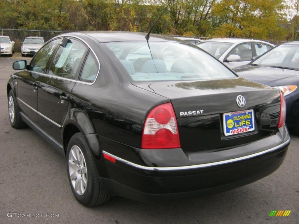 2003 Passat GLS Sedan - Black / Grey photo #13