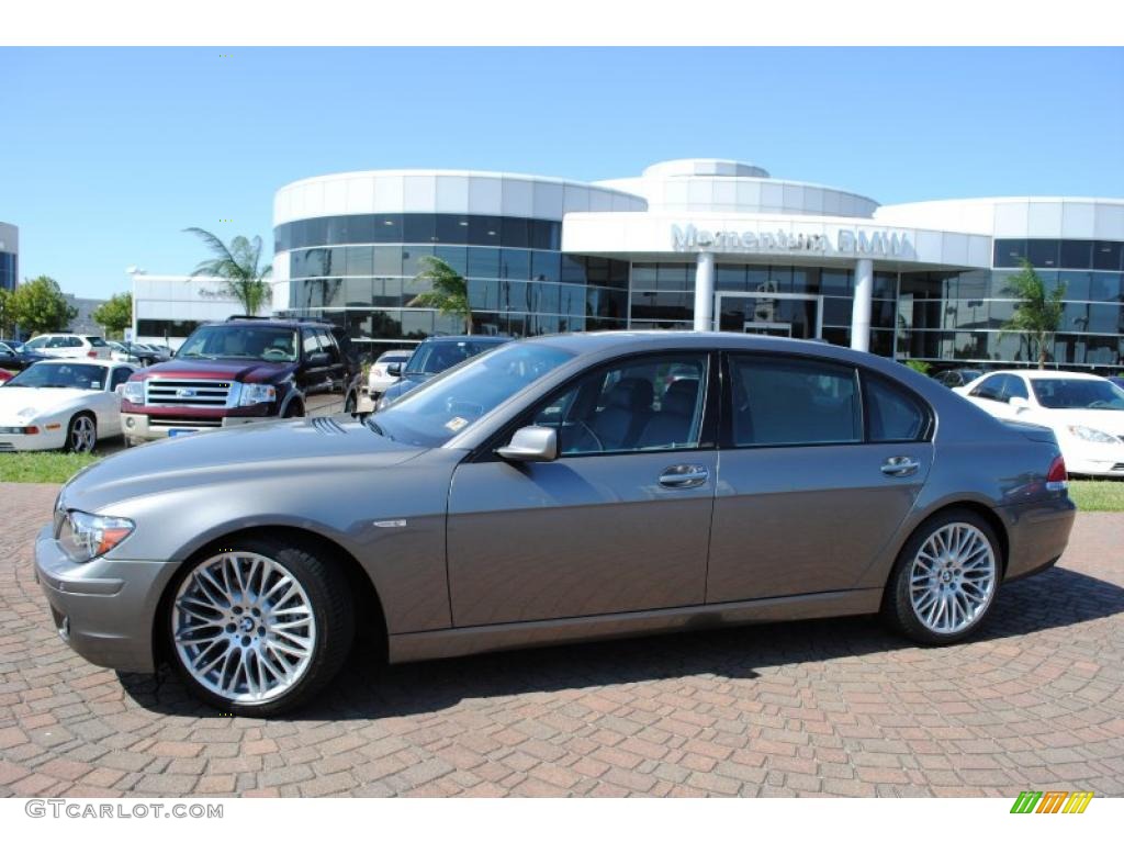 2007 7 Series 750Li Sedan - Sterling Grey Metallic / Black photo #2