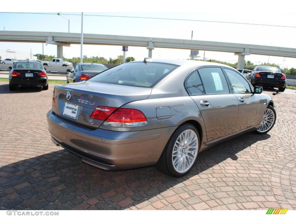 2007 7 Series 750Li Sedan - Sterling Grey Metallic / Black photo #5