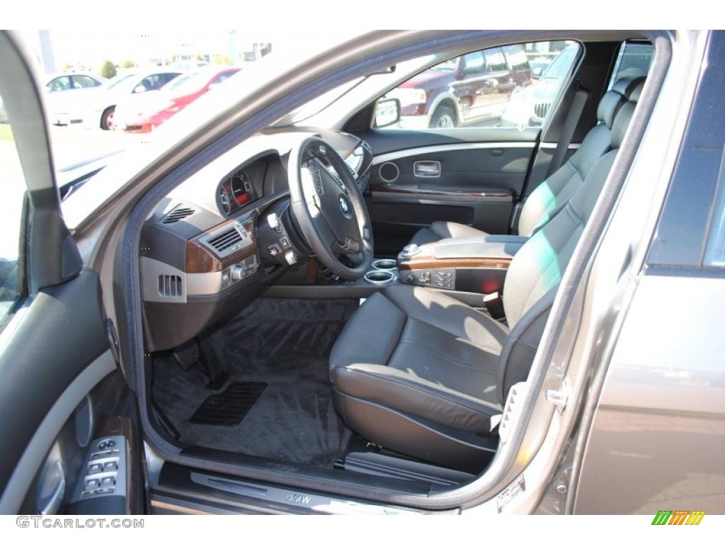 2007 7 Series 750Li Sedan - Sterling Grey Metallic / Black photo #13