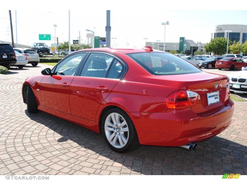 2008 3 Series 328i Sedan - Crimson Red / Black photo #3