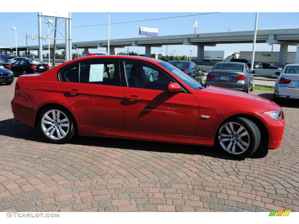 2008 3 Series 328i Sedan - Crimson Red / Black photo #6