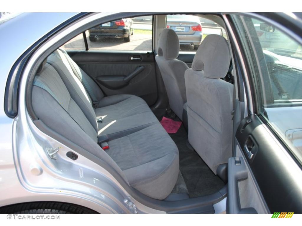Gray Interior 2003 Honda Civic LX Sedan Photo #38856308