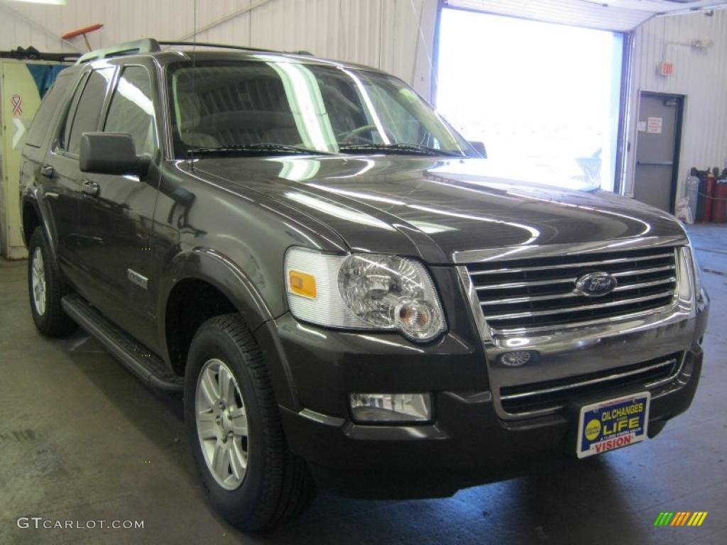 2007 Explorer XLT 4x4 - Dark Stone Metallic / Camel photo #22