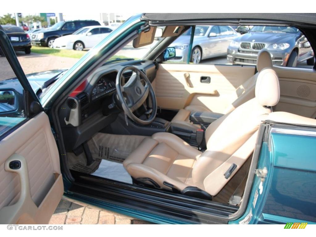 Tan Interior 1992 BMW 3 Series 325i Convertible Photo #38857984