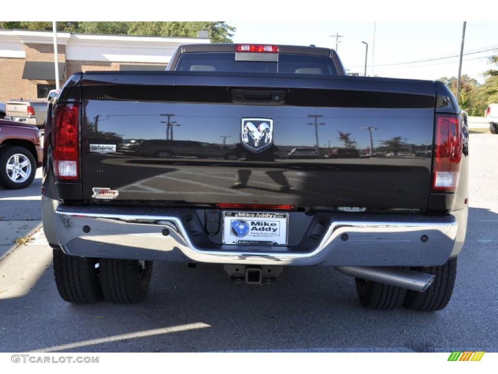 2011 Ram 3500 HD Laramie Crew Cab Dually - Rugged Brown Pearl / Light Pebble Beige/Bark Brown photo #4