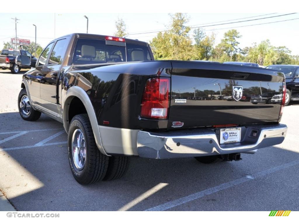 2011 Ram 3500 HD Laramie Crew Cab Dually - Rugged Brown Pearl / Light Pebble Beige/Bark Brown photo #5