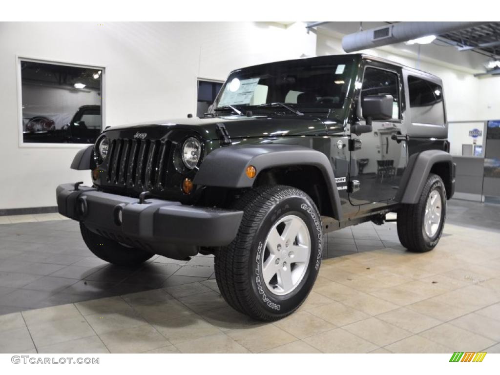 2011 Wrangler Sport S 4x4 - Black / Black photo #2