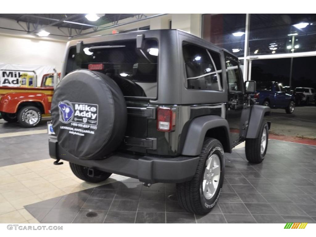 2011 Wrangler Sport S 4x4 - Black / Black photo #5