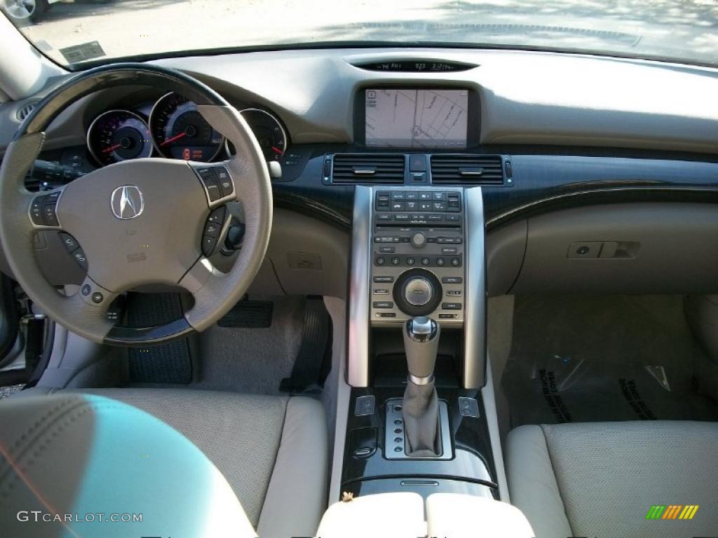 2009 Acura RL 3.7 AWD Sedan Taupe Dashboard Photo #38862872