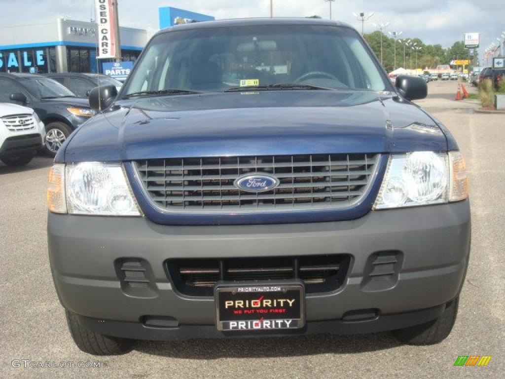 2004 Explorer XLS 4x4 - Dark Blue Pearl Metallic / Graphite photo #8