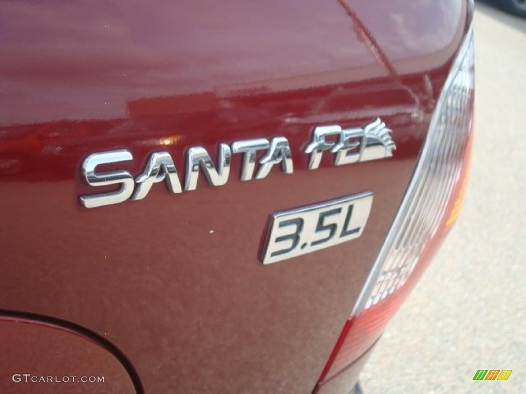 2004 Santa Fe LX - Merlot Red / Beige photo #26