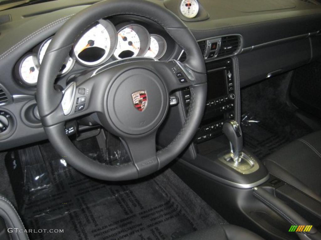 2011 Porsche 911 Turbo S Coupe Black Dashboard Photo #38864996