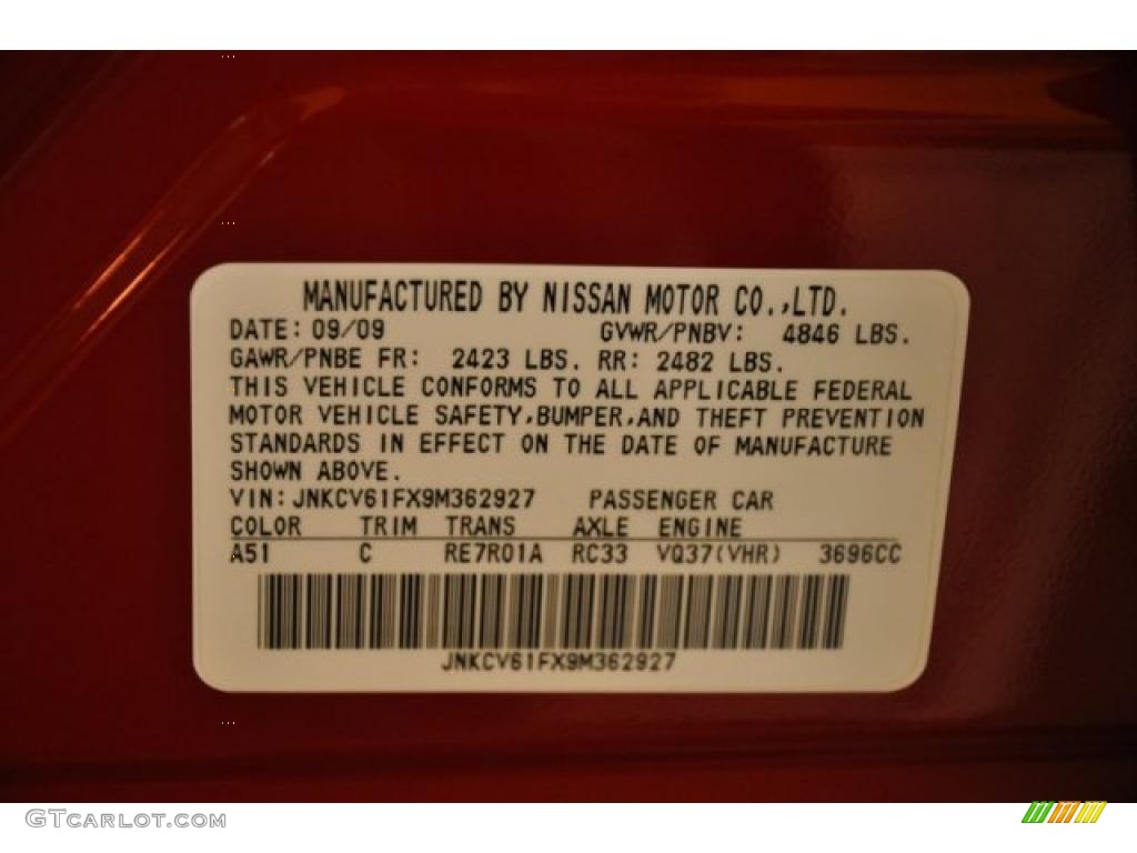 2009 Infiniti G 37 x Sedan Parts Photos