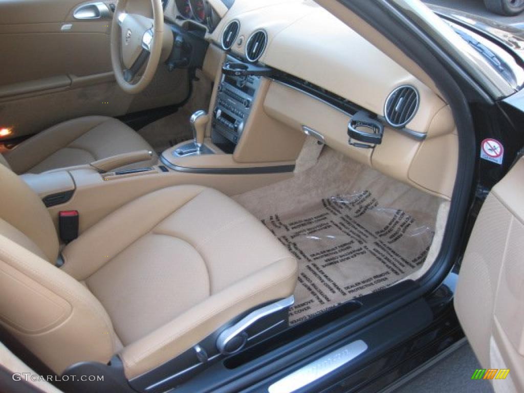 Sand Beige Interior 2008 Porsche Cayman Standard Cayman Model Photo #38867344