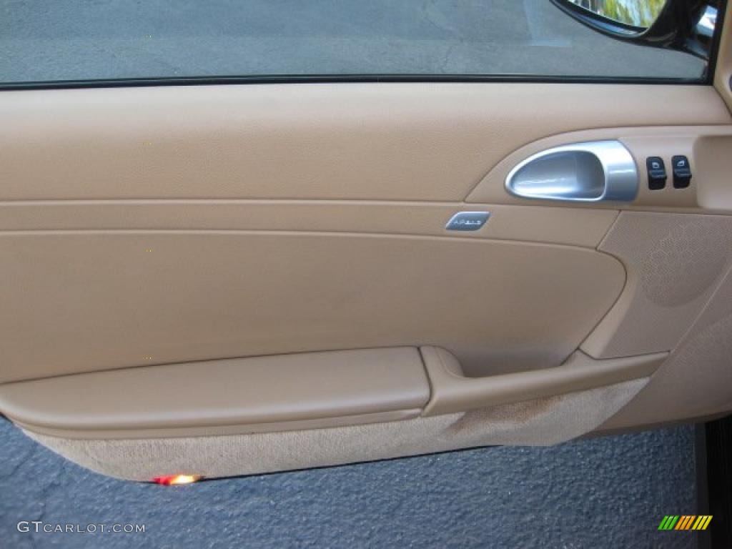 2008 Porsche Cayman Standard Cayman Model Sand Beige Door Panel Photo #38867404