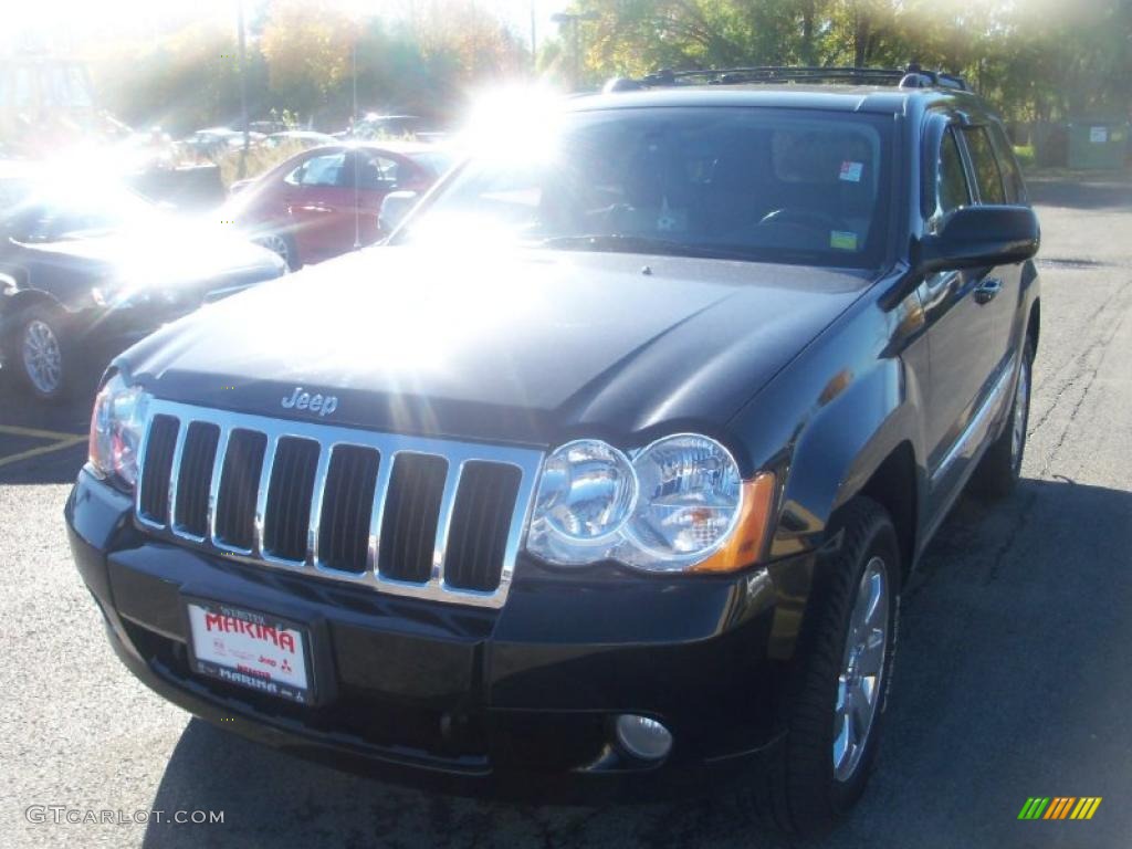 2008 Grand Cherokee Limited 4x4 - Black / Dark Khaki/Light Graystone photo #1
