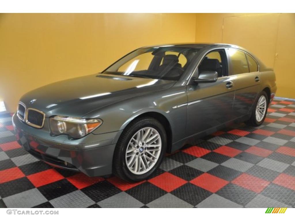 2004 7 Series 745i Sedan - Sterling Grey Metallic / Black/Black photo #2