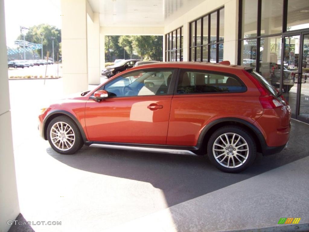 2011 C30 T5 - Orange Flame Metallic / Off Black T-Tec photo #3