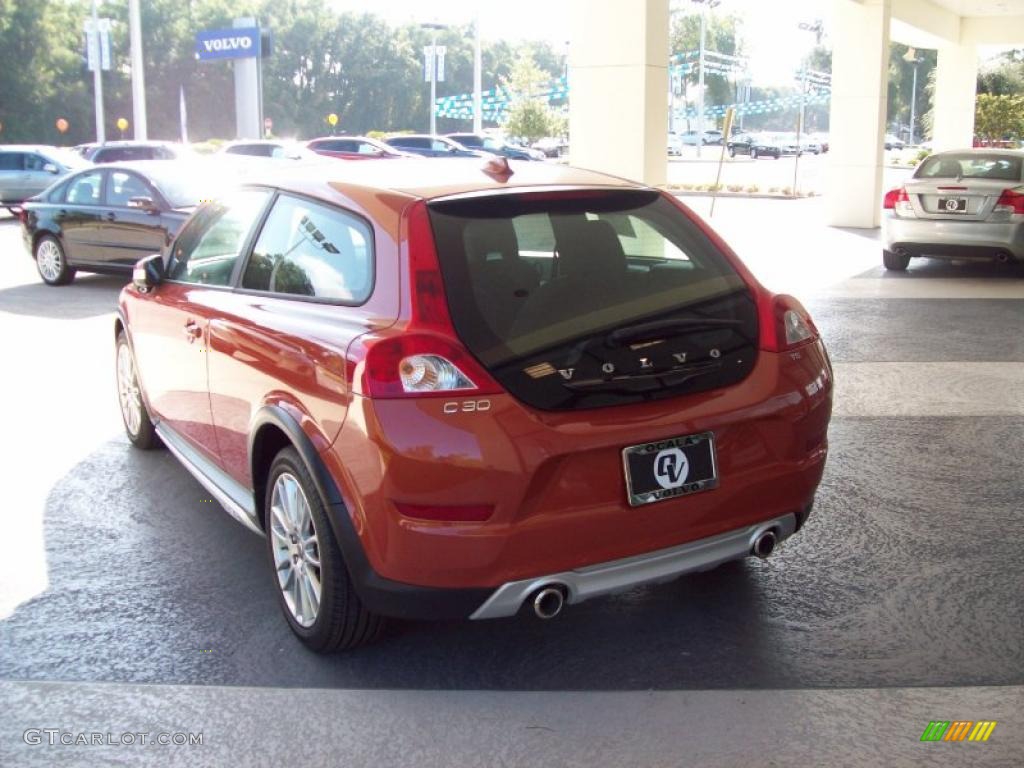 2011 C30 T5 - Orange Flame Metallic / Off Black T-Tec photo #4