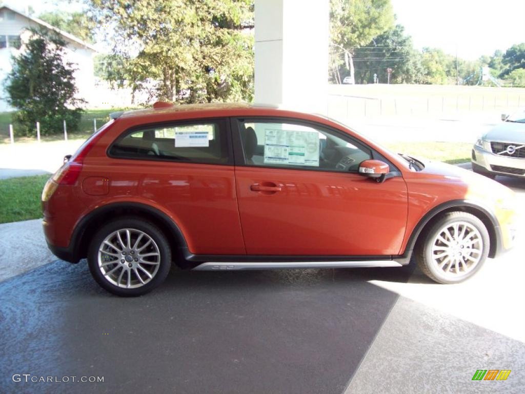 2011 C30 T5 - Orange Flame Metallic / Off Black T-Tec photo #5
