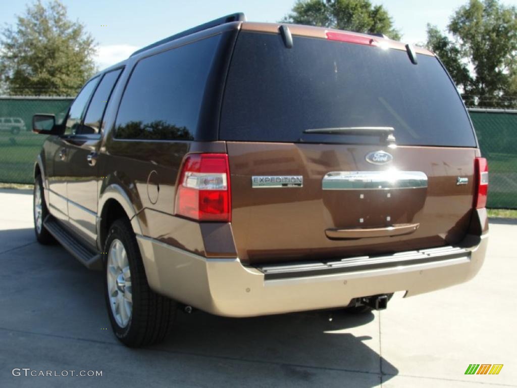 2011 Expedition EL XLT - Golden Bronze Metallic / Camel photo #5