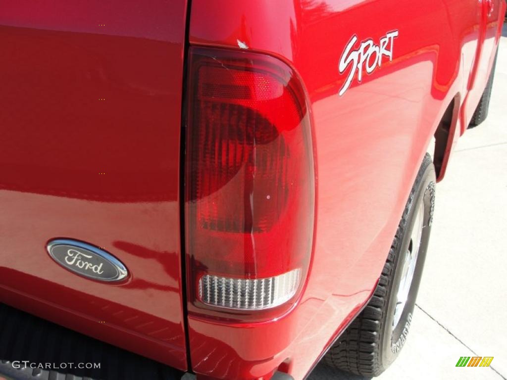 2002 F150 Sport Regular Cab - Bright Red / Dark Graphite photo #19