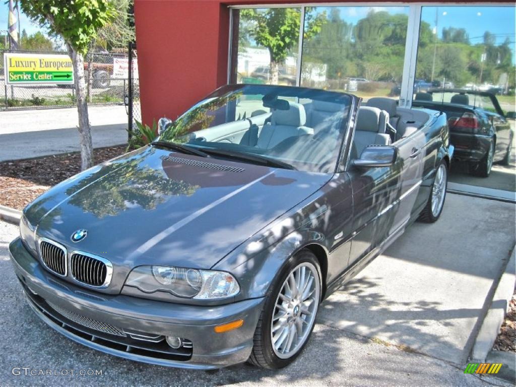 2003 3 Series 330i Convertible - Steel Grey Metallic / Grey photo #6