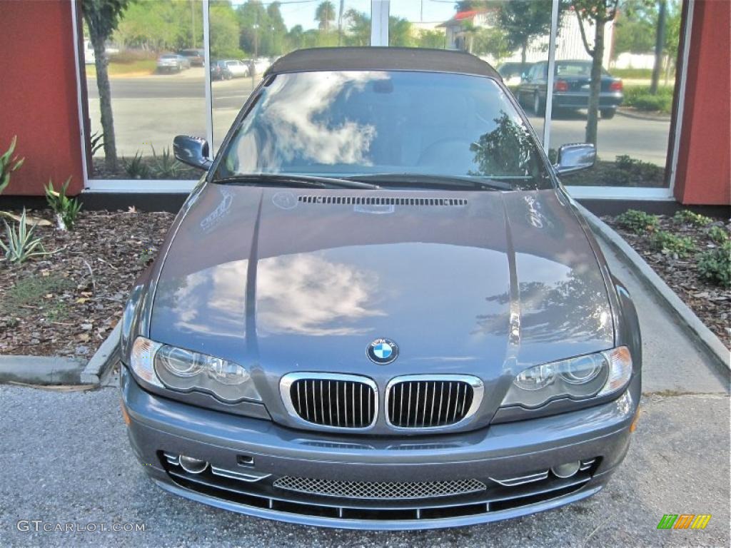 2003 3 Series 330i Convertible - Steel Grey Metallic / Grey photo #8