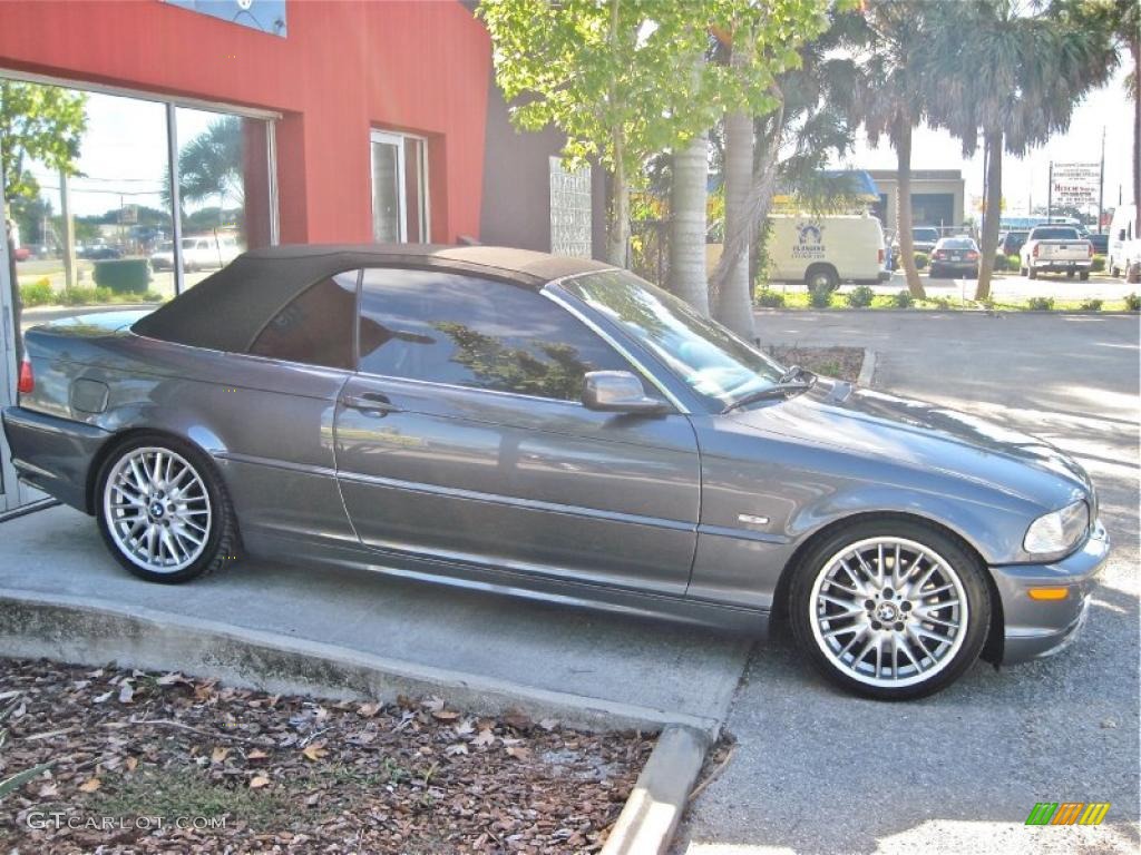 2003 3 Series 330i Convertible - Steel Grey Metallic / Grey photo #10