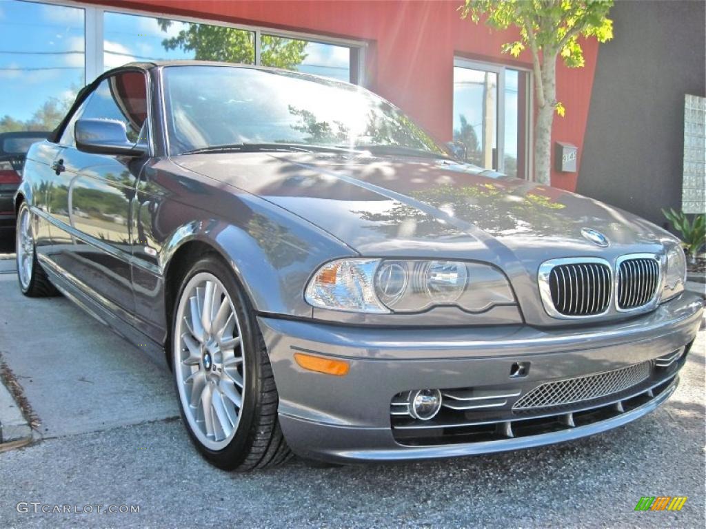 2003 3 Series 330i Convertible - Steel Grey Metallic / Grey photo #15